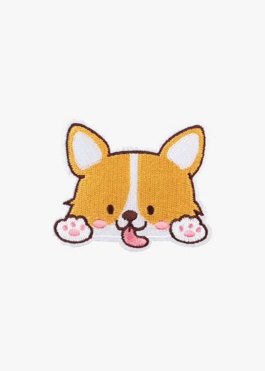 Peeking Corgi patch