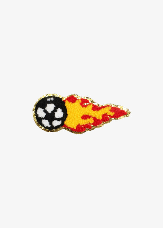 Flaming Soccer Ball patch