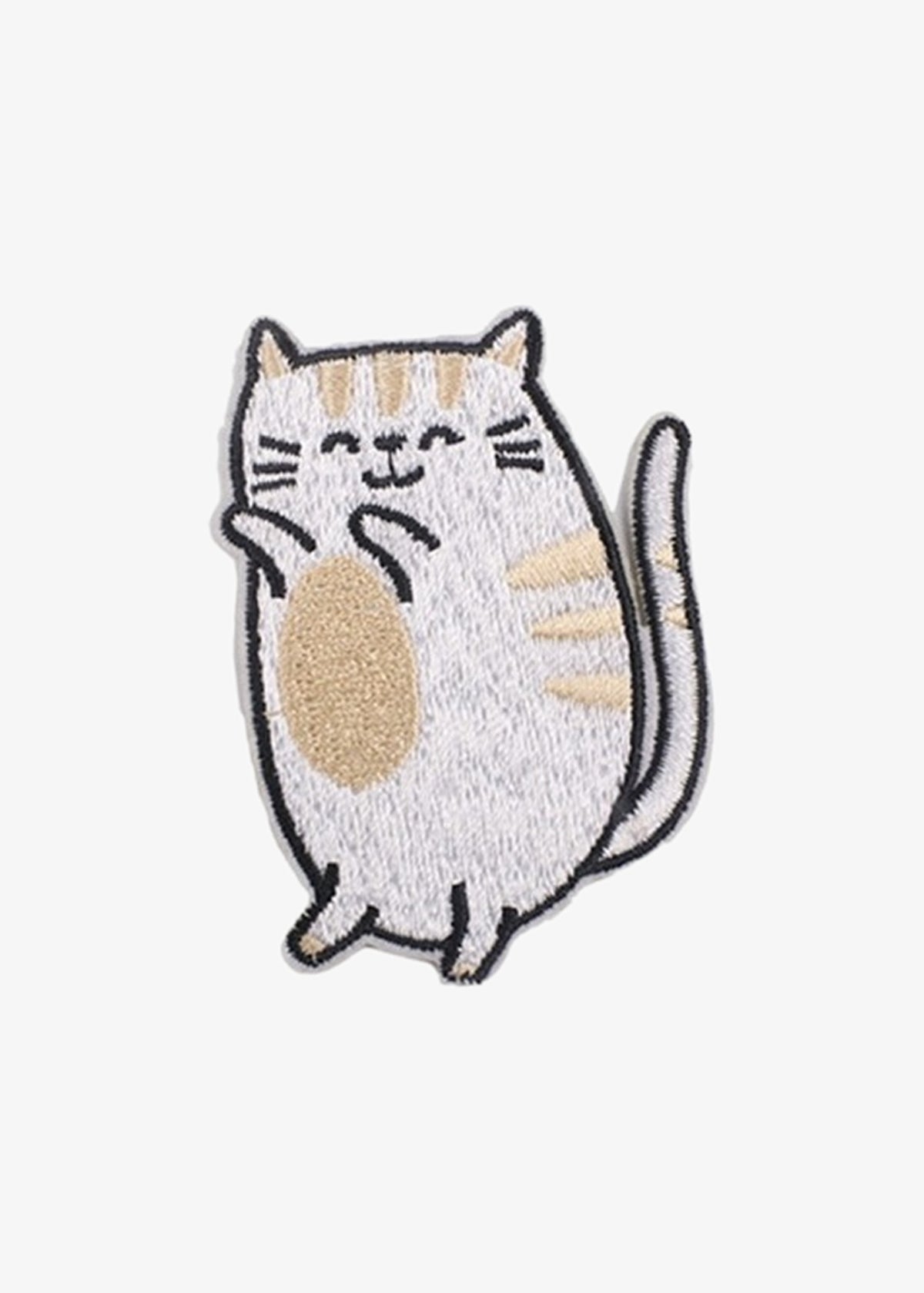 Stretching White Cat patch