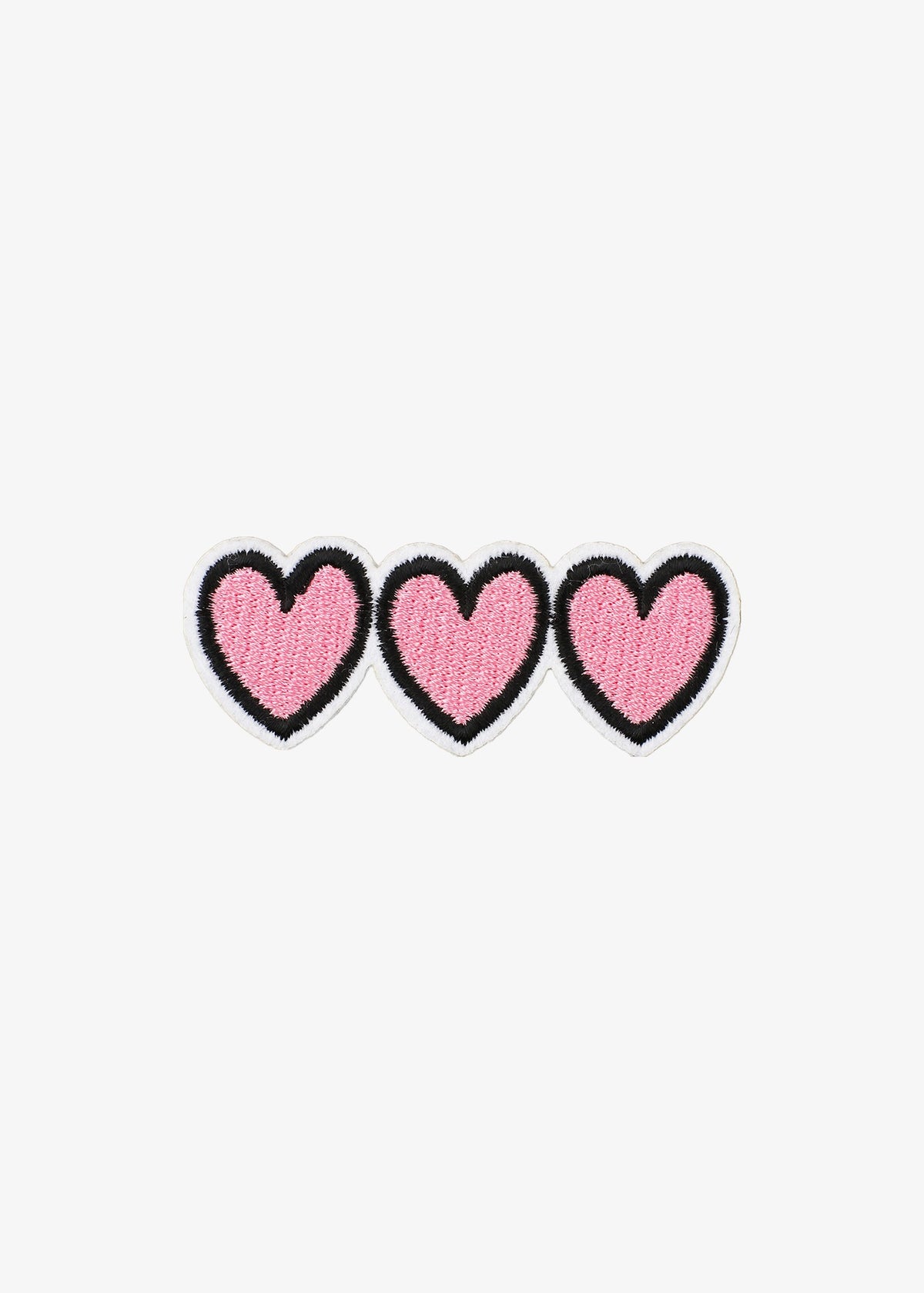 Three Pink Hearts patch