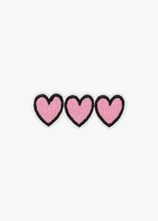 Three Pink Hearts patch