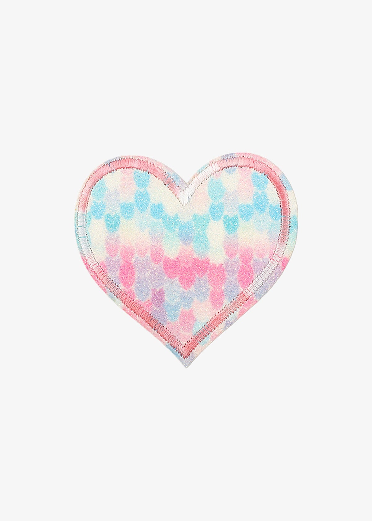 Mermaid Scale Heart patch, pastel pink