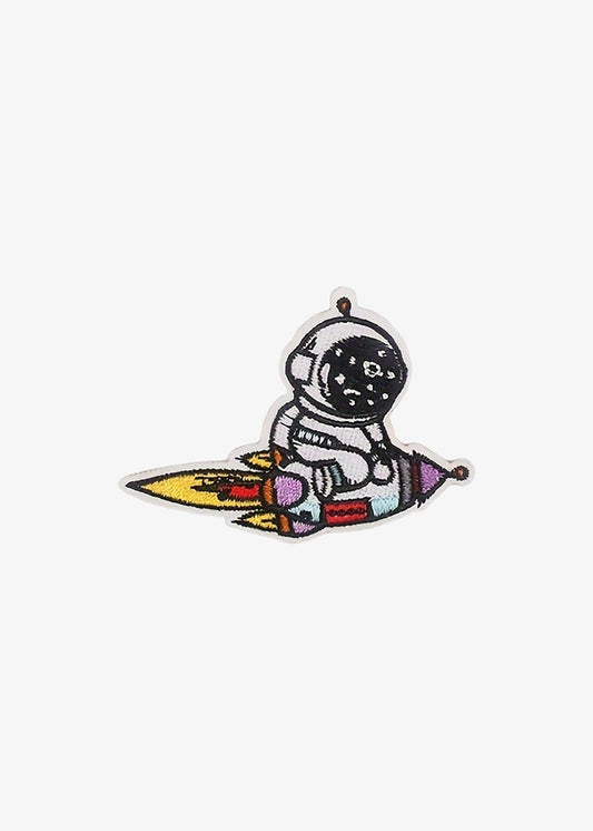 Astronaut Riding Rocket patch