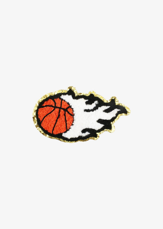 Flaming Basketball patch