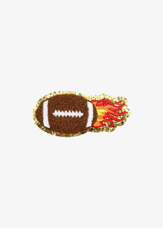 Flaming Football patch