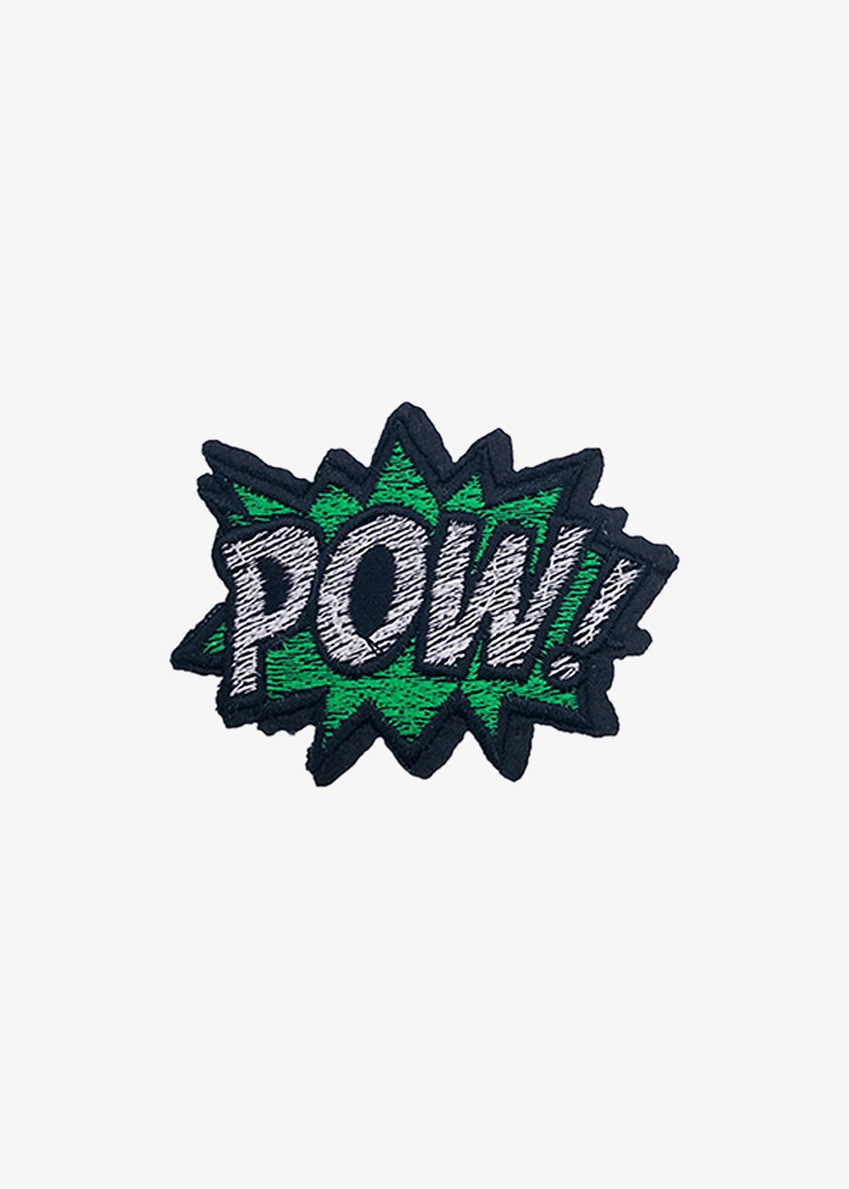 Pow! Green Comic Burst patch