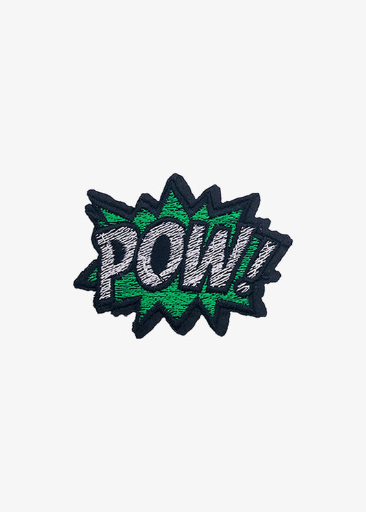 Pow! Green Comic Burst patch