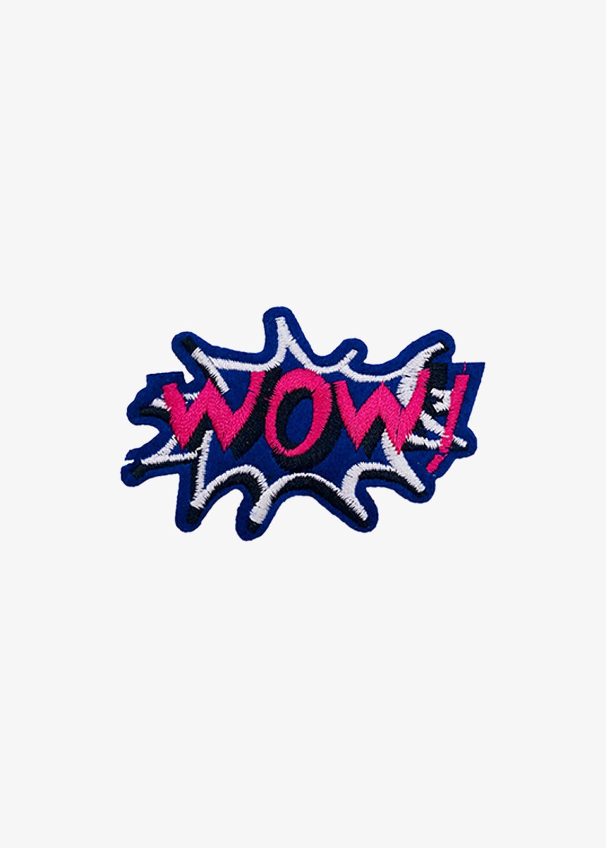 Wow! Blue Comic Burst patch