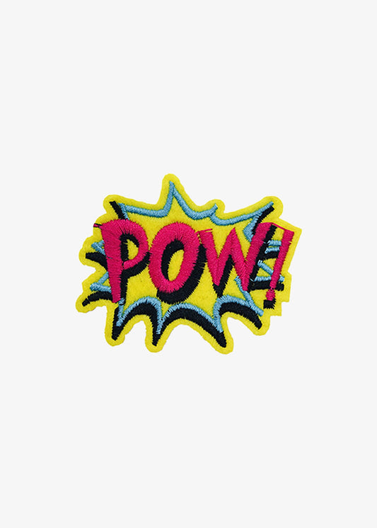 Pow! Yellow Comic Burst patch