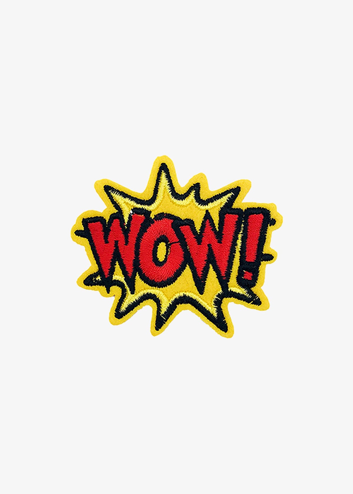 Wow! Yellow Comic Burst patch