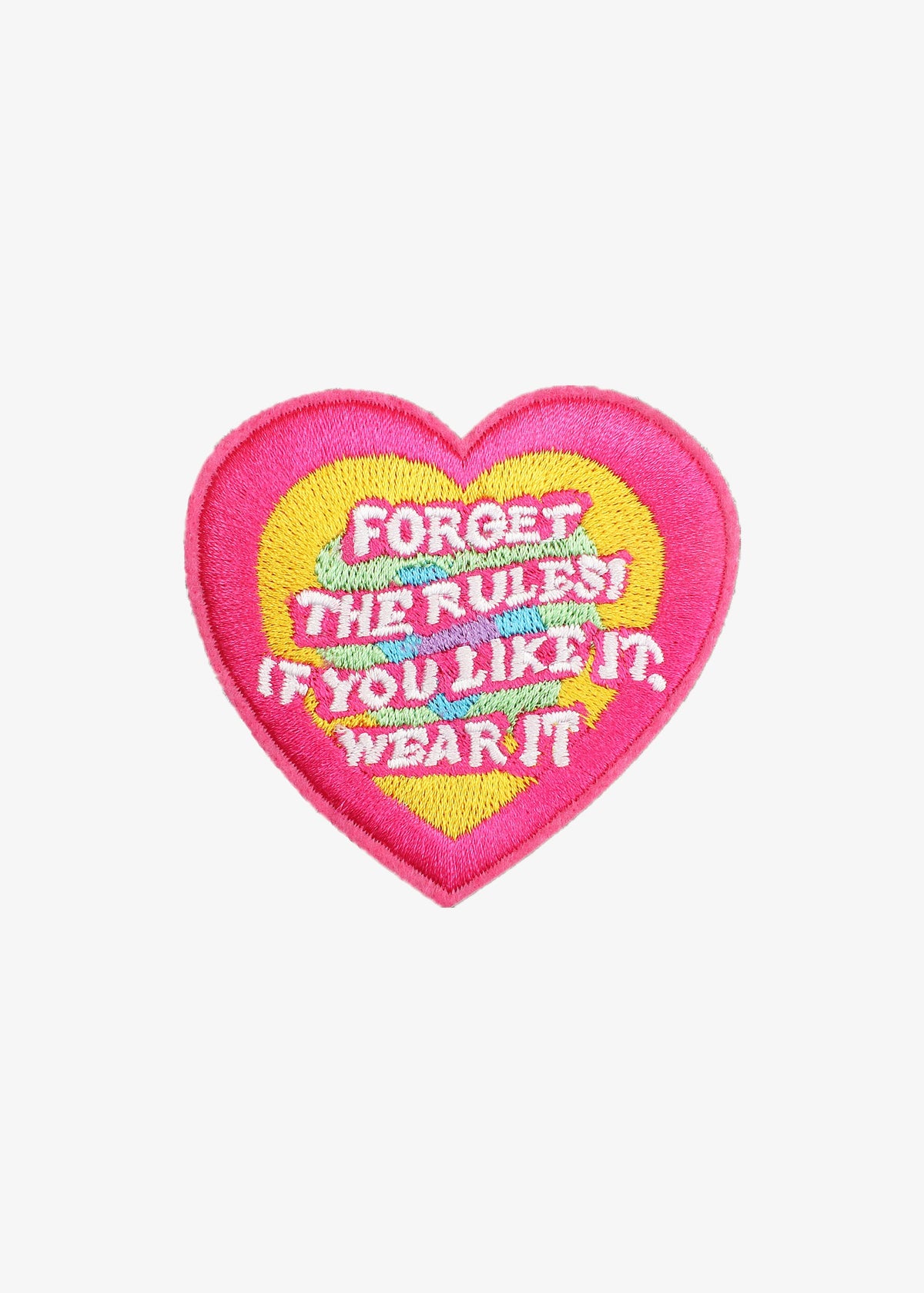 Forget the Rules Heart patch