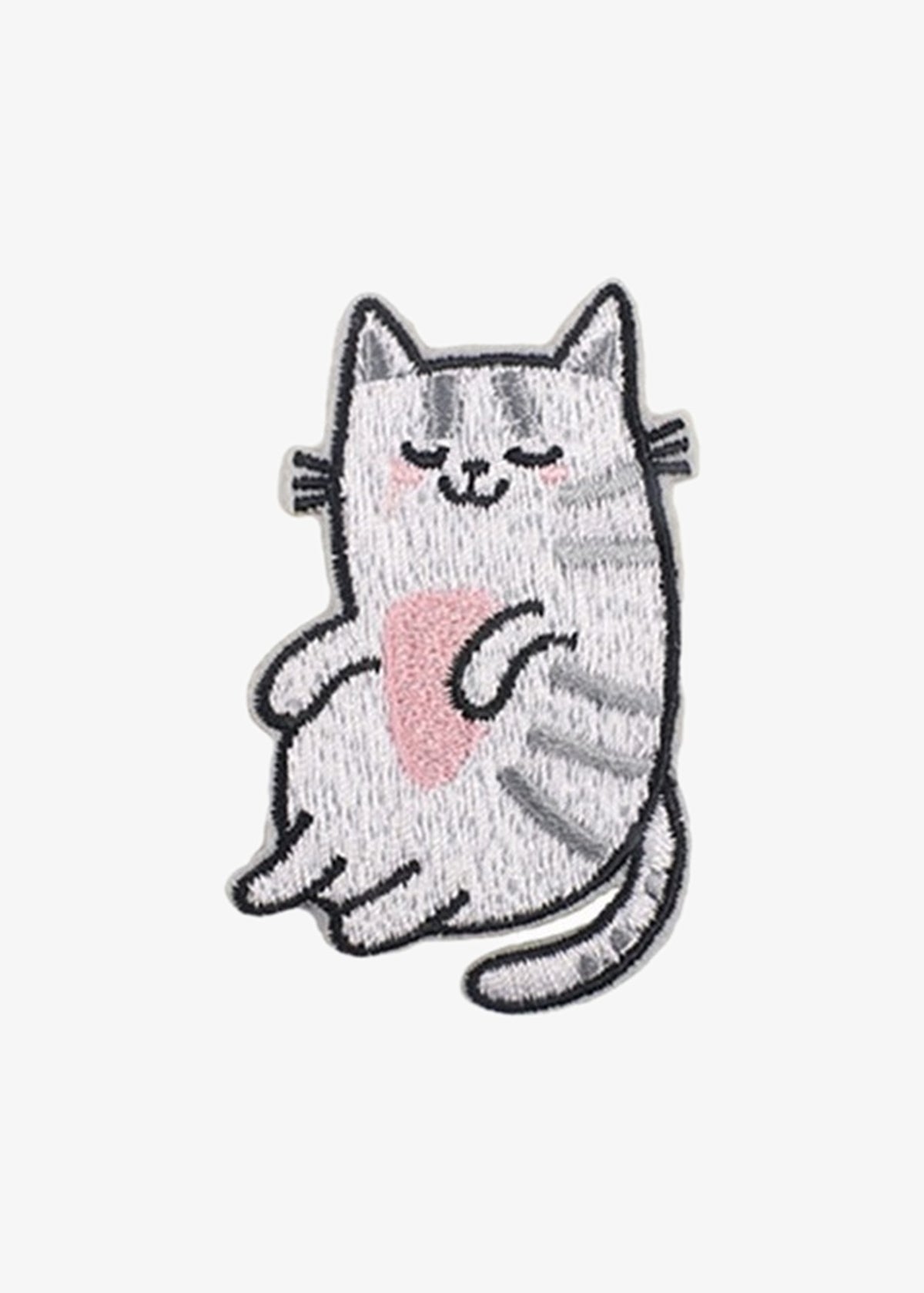 Lounging Gray Tabby Cat patch