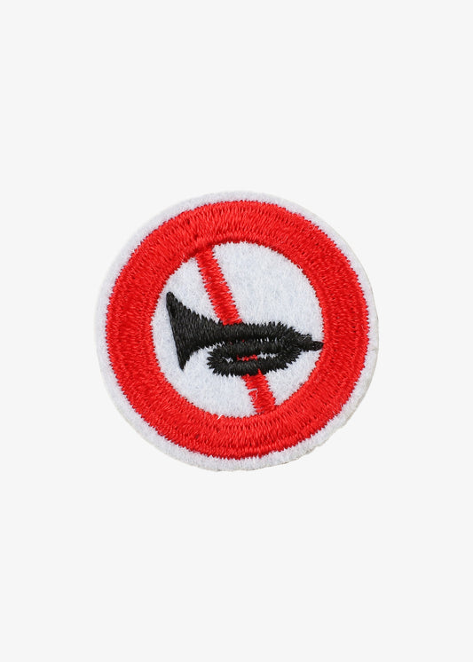 No Horn Sign patch